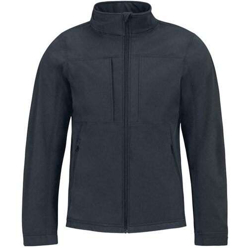 Jakna ZIP MU&Scaron;KA B&C HOODED SOFTSHELL TAMNO PLAVA M Cene