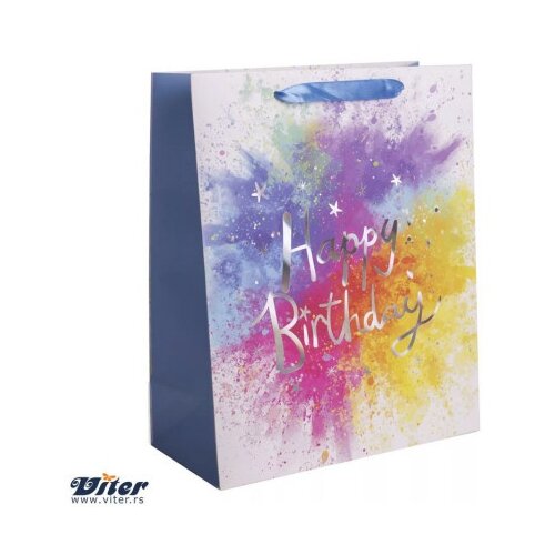  Viter kesa happy birthday in spilled paint xl ( 370329 ) Cene