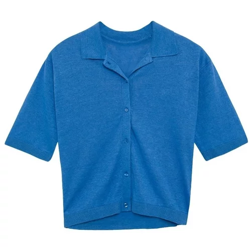Ecoalf Topi & Bluze Juniperalf Shirt - French Blue Modra