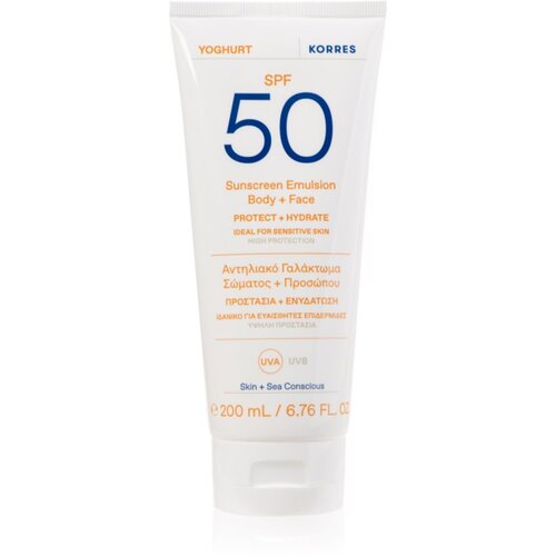 Korres Yoghurt emulzija za sončenje z vlažilnim učinkom SPF 50 200 ml Cene
