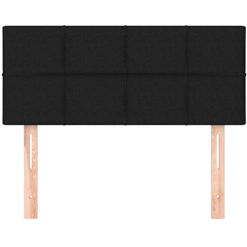  Uzglavlje crno 100x5x78/88 cm od tkanine Slike