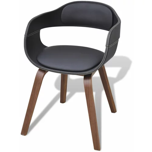  Blagovaonska stolica od zaobljenog drva i umjetne kože