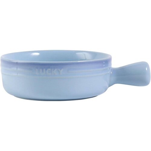Dardanar Ceramic soup bowl with handle, single ramen bowl for 1 person, small pho bowl, round baking pan oven safe green, (21066507) Cene