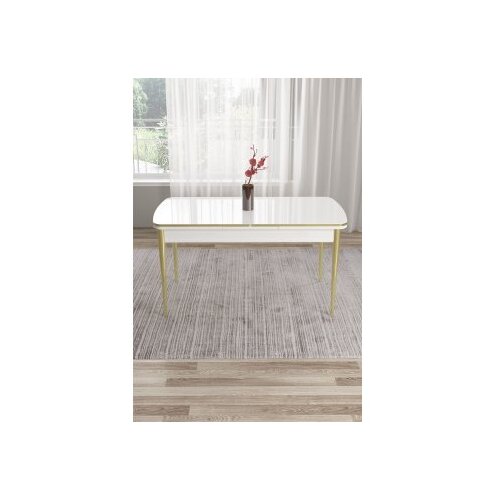 Hanah home trpezarijski sto nira white gold Cene