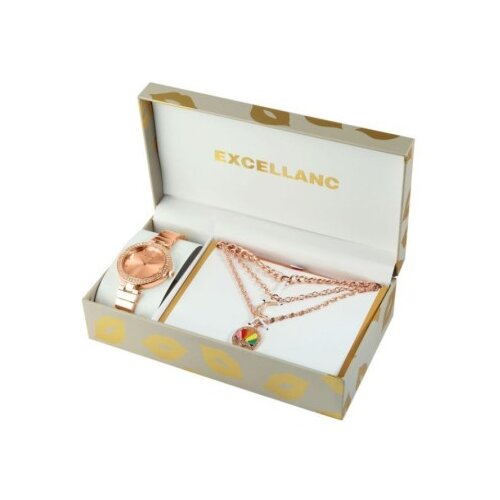 Zenski set excellanc roze zlatni 1800245-003 ( 83/245003 ) Slike