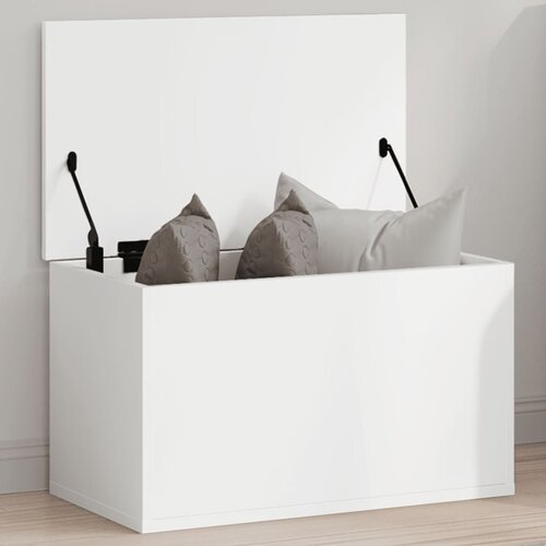 vidaXL Škatla za shranjevanje bela 60x35x35 cm inženirski les Cene
