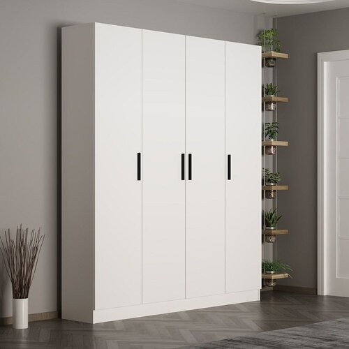 Hanah home Ormar Noah Noah-8200, 180x210x35 cm, Bijeli Cijene