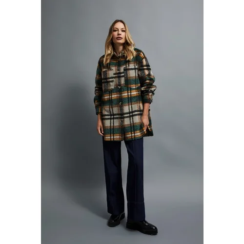 Moodo Plaid shirt jacket