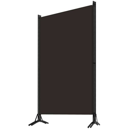 VidaXL Sobna pregrada s 3 panela smeđa 260 x 180 cm Slike
