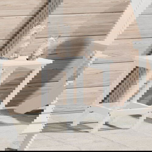 vidaXL Adirondack stolić bijeli 38x38x45 cm HDPE Cijene