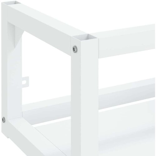  stenski kopalni&amp;scaron;ki regal bel 40x38x31 cm železo, (20580032) Slike