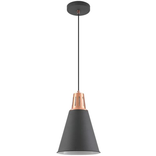  Črna viseča svetilka s kovinskim senčilom &amp;oslash; 22 cm Gianni &amp;ndash; Slike