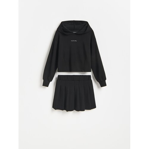 Reserved GIRLS` JOGGING TOP & SHORTS - crno Cijene