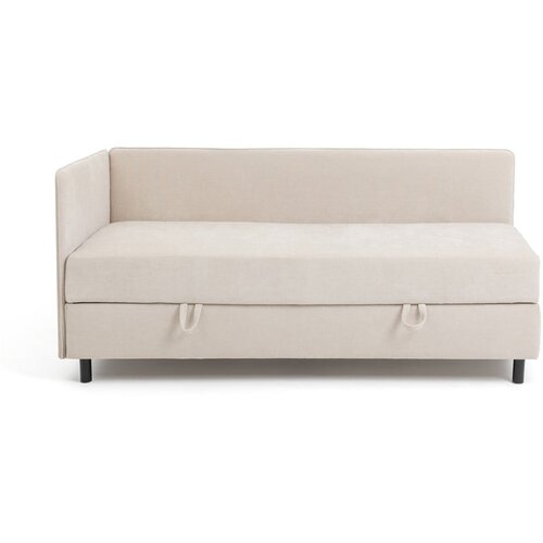 Bonami Selection Bež tapecirani krevet s prostorom za odlaganje s madracem 90x200 cm Avela &amp;ndash; Slike