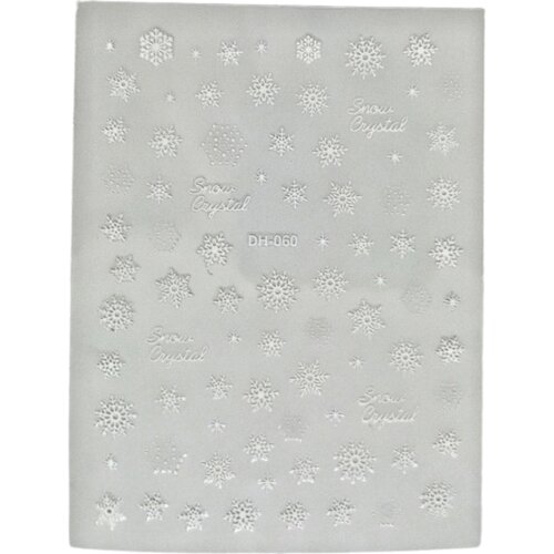 L&K Nalepnice za nokte DH-060, Snow crystal, Bele Cene