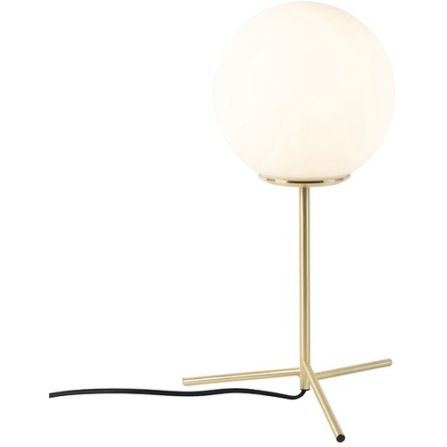 QAZQA Art deco namizna svetilka medenina z opalovim steklom 45,5 cm - Pallon Slike