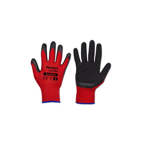 Bradas zaštitne rukavice Perfect Soft Red RWPSRD Slike