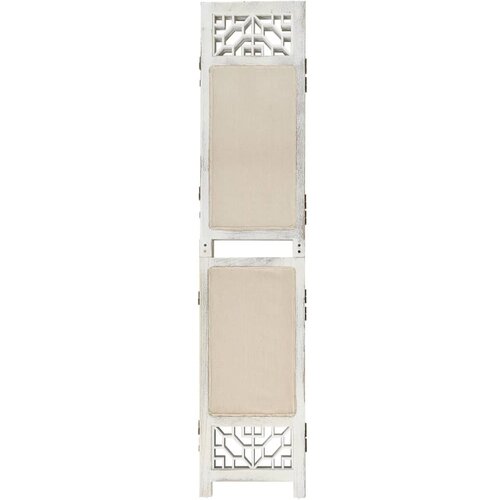 Maison Chic Paravan - Sobne pregrade 6-delni krem 210x165 cm blago, (22111453) Cene
