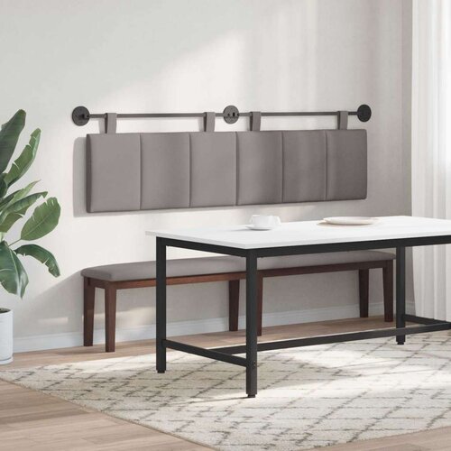  Držeće uzglavlje Zidne Sivo-smeđa 170 x 55 x 5 cm tkanina - Sivo-smeđa 160 cm bez LED Slike