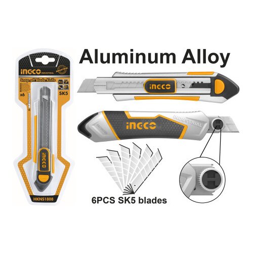 Ingco SKALPER ALUMINIJSKI BOX 6/1 HKNS1808 Slike