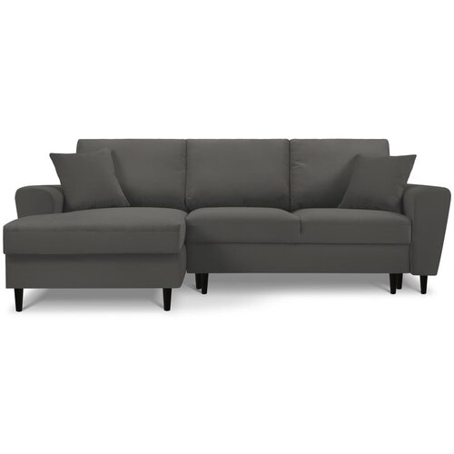 Micadoni Home Temno raztegljiva kotna sedežna garnitura Moghan, levi kot Slike