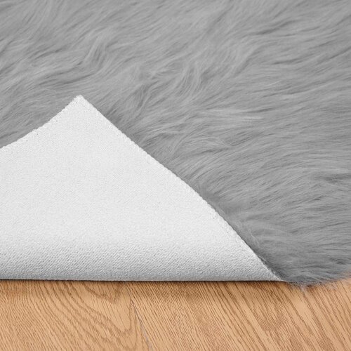  Tepih od umjetne ovčje kože TAFALLA Siva 200 x 280 cm Poliester Slike