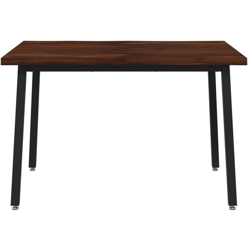  90 x 55 x 75 cm Čvrsto drvo akacije Tamno smeđa i crna - tamno smeđa i crna 90 x 55 x 75 cm Živi rub Slike