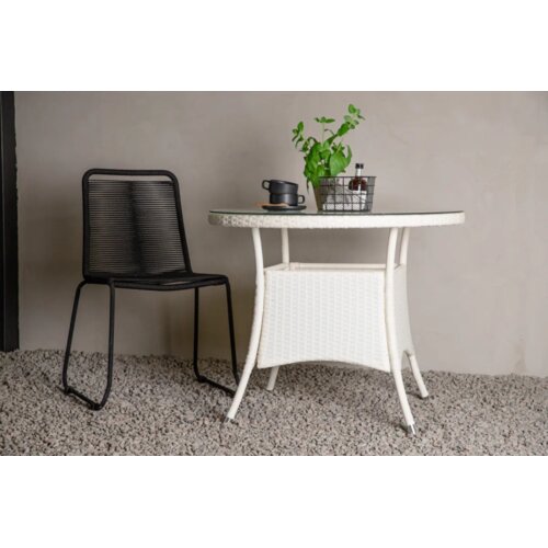 Venture Home Volta okrugli vrtni blagovaonski stol ⌀90 cm, bijeli Cene