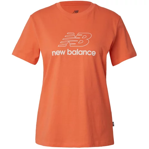 New Balance Majica oranžno rdeča / bela