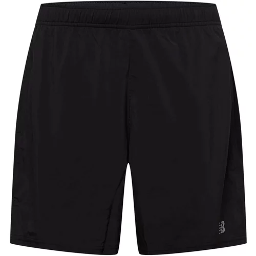 New Balance Sportske hlače 'Core Run 2' crna / bijela
