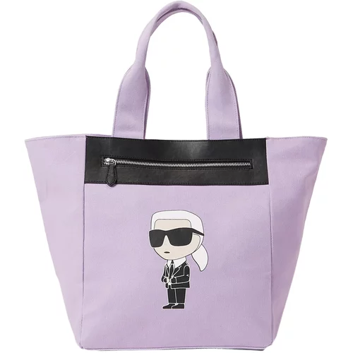 Karl Lagerfeld Nakupovalna torba majnica / črna / bela