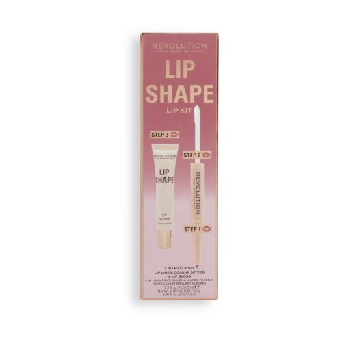 Revolution set za ustnice - Lip Shape Kit - Rose Pink Slike