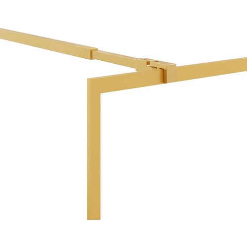  Stijenka za walk-in tu&amp;scaron; sa staklom ESG zlatna 90 x 195 cm Slike