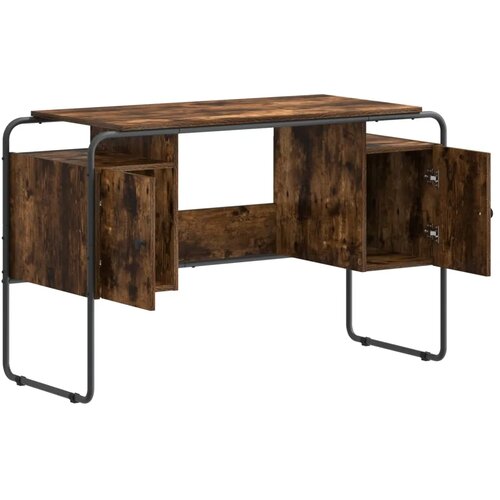  Stol s pohranom Dimljeni hrast 120 x 50 5 x 75 5 cm - Dimljeni hrast Slike