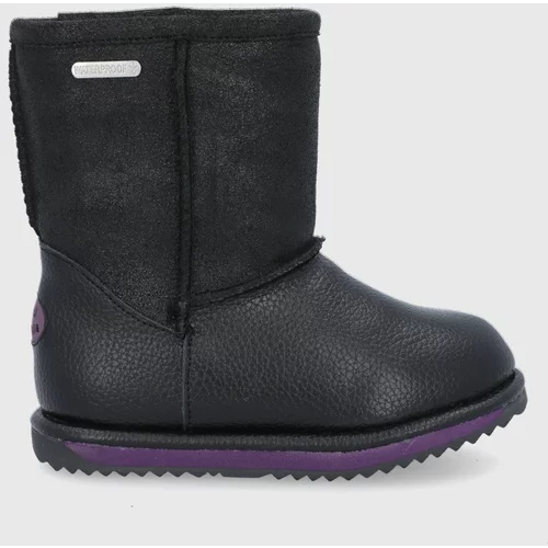 EMU Australia Dječje kožne cipele za snijeg Sparkle Trigg boja: crna