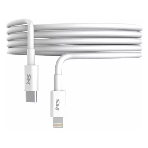 Ms CABLE USB-C -LIGHTNING, 1m, bijeli