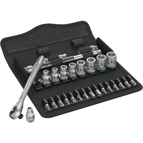 Wera 8100 SA 7 Zyklop Metal ratchet set push-through square Slike