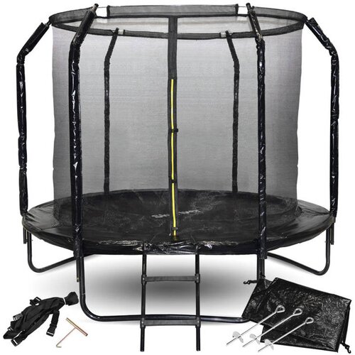 SKYFLYER trampolin crni &amp;ndash; 244 cm Slike