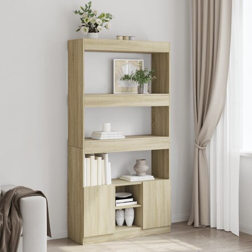 vidaXL Visoka omara sonoma hrast 92x33x180 cm inženirski les Cene