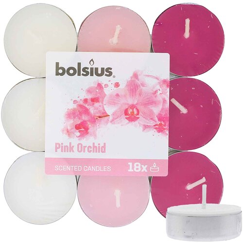 Bolsius Scented Tealights Orchid 4h čajna svijeća 18 kom Slike