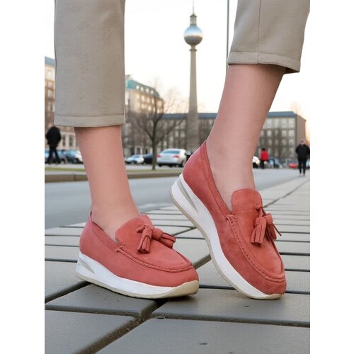 Resti Women's moccasins on a low wedge Fethole Cene