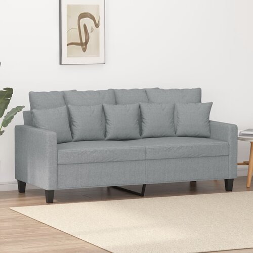 VidaXL Dvosjed od tkanine svjetlosivi 140 cm Slike