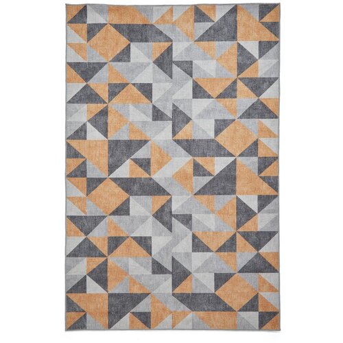 Think Rugs Oker rumeno-siva pralna preproga 152x230 cm Coral Yellow&amp;amp;Grey &amp;ndash; Slike
