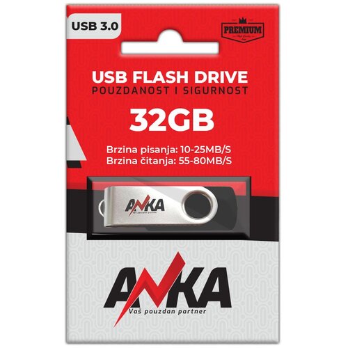  USB FLASH DRIVE METAL 32GB 3.0 WS 10-25MB/S RS 55-80MB/S ANKA Cijene