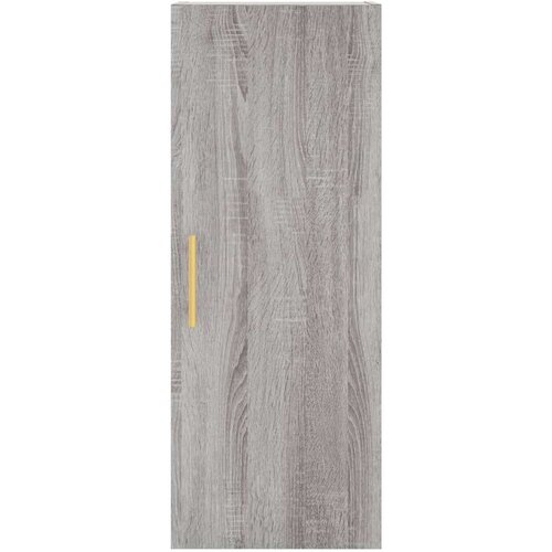 VidaXL Visoka komoda siva sonome 34 5x34x180 cm od konstruiranog drva Slike