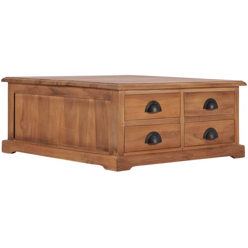 Furnova Klubska mizica 68x68x30 cm trdna tikovina, (21913459) Cene