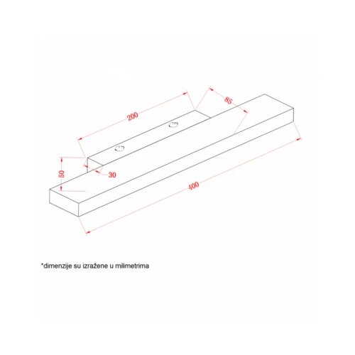 Vesta 142 ZIDNA LAMPA LED 8W 4000K IP44 Cene