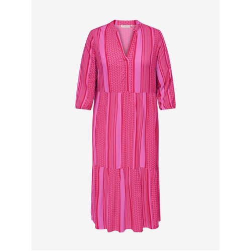 Only Pink Ladies Striped Shirt Maxi-Dress CARMAKOMA Marrakes - Ladies Cijene