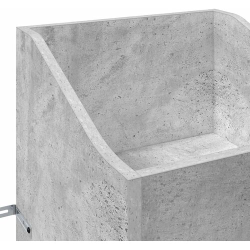  Ormar za ploče Betonska siva 36 x 36 x 95,5 cm Slike