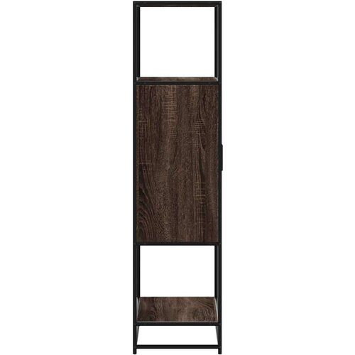 VidaXL Visoka ploča smeđi hrast 68x35x139 cm Konstruirano drvo i metal Slike